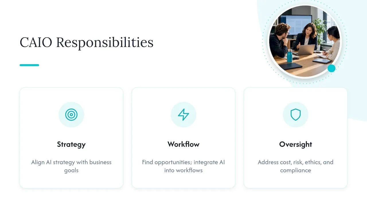 Seks praktiske ansvarsområder for en chief AI officer
